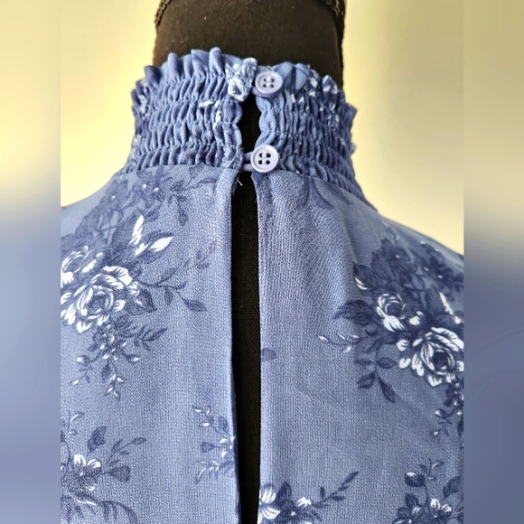 Floral Print Ruffled Mini Dress - Picture 11 of 13